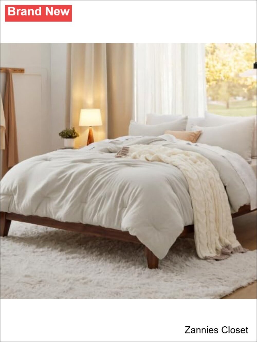✨Bedsure Queen Comforter Set 3Pc Prewashed Soft Bedding Set - Picture 1 of 6
